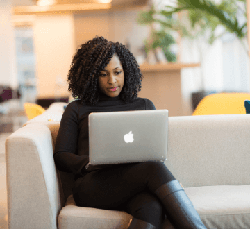 woman on laptop